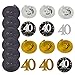 40th Birthday Party Decorations Kit- CHEERS TO 40 YEARS Banner,Sparkling Celebration 40 Hanging Swirls,Gold and Black Latex 40 Birthday Balloons,Perfect for 40 Years Old Party Decorations Supplies