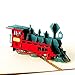 Hunger Handmade 3D Pop Up Train Birthday Cards Creative Greeting Cards Papercraft (Q513201)
