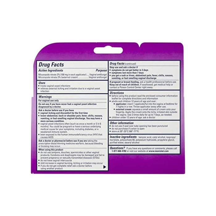 Monistat 7Day Yeast Infection Treatment