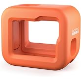 GoPro Floaty (Hero) - Official GoPro Accessory (AFFLT-002) | High-visibility orange case with tether point and wrap-around protection for swimming, surfing and snorkeling
