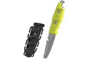 GEAR AID Akua Blunt Tip Paddle Knife with Serrated 3” Blade and Sheath