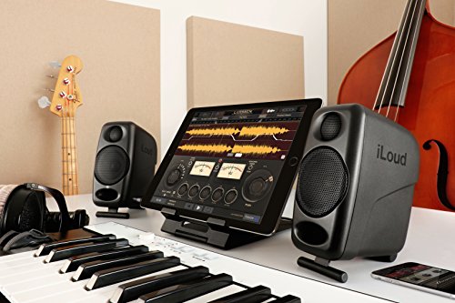 IK Multimedia iLoud Micro Monitor 50 watt Portable Wireless Bluetooth Studio Reference Monitors, Dual Speakers for Music Production, Mixing, Mastering, Composing, producing and DJs