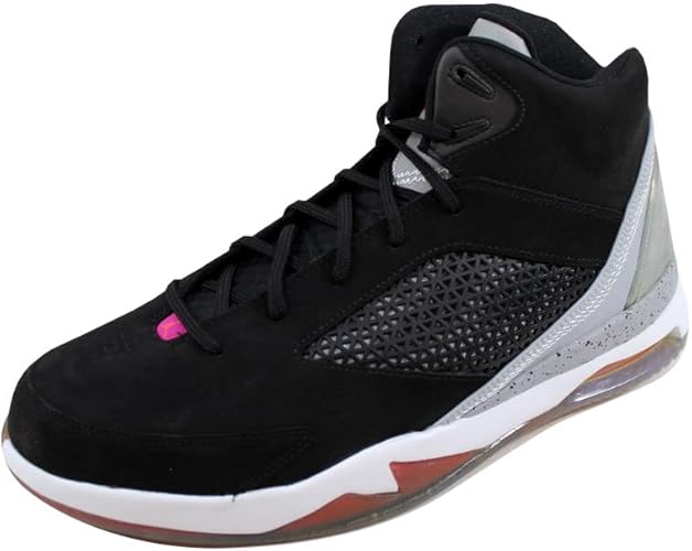 Amazon.com | Nike Men's Air Jordan Flight Remix Black/Electric Orange-Wolf Grey-Fusion Pink 