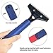 Razor Blade Scraper, ZIXU Razor Scraper Heavy Duty Utility Scraper with 10 Pieces Stainless Steel Blades (Blue)