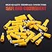 Hilitchi 50Pairs Insulated Male Female Bullet Quick Splice Wire Terminals Wire Crimp Connectors (Yellow, 12-10 Gauge)