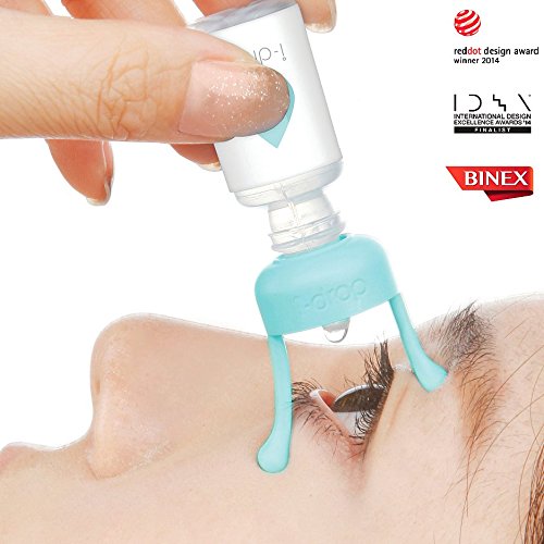 2 Pack Eye Drop Guide Red and Blue Portable Silicone Eyedropper