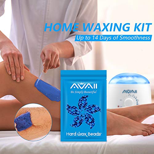 Wax Warmer, AVAII Hair Removal Waxing Kit, Wax at Home for Bikini/Brazilian/Arm/Leg with 5 Packs of Painless Hard Wax Beans and 10 Wax Applicator Sticks - Thumbnail 4
