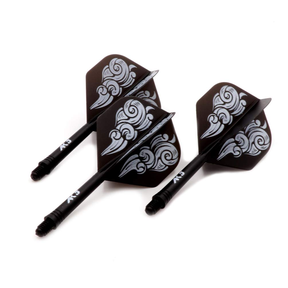 CUESOUL ROST Integrated Dartpfeile Schäfte Shafts and Darts Flights Standard Shape,Set of 3 pcs Unique Designed Pattern（CSAK-51XFY）