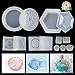LET'S RESIN Jewelry Box Silicone Molds Sakura Hexagon Resin Casting Molds - Medium Size Trinket Box Stash Box Molds with Lid and 2Pcs Cute Mini Clear Silicone Molds