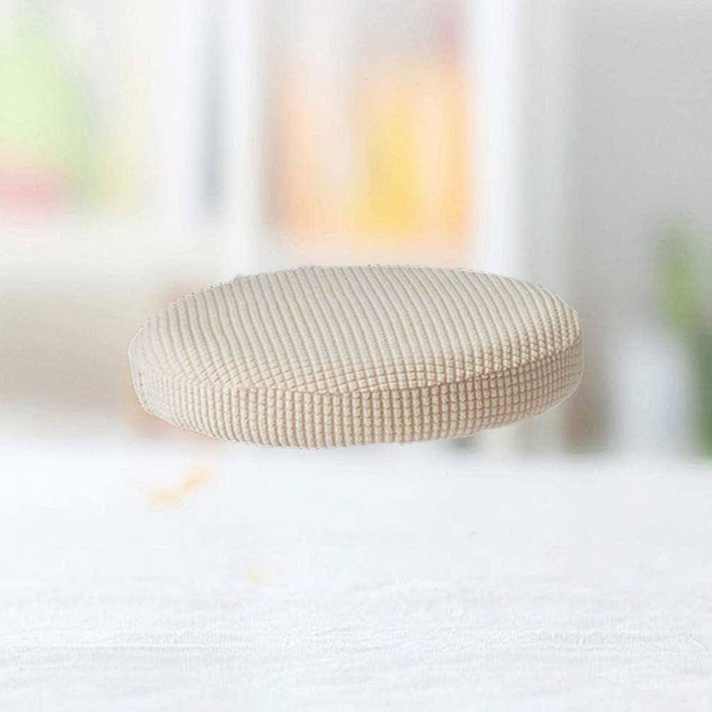 VOSAREA Breathable Round Bar Stool Cover Elastic Padding Cushion Protectors(White), Picture 5, 38*38 cm - Image 4