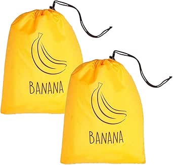 2 bolsas de almacenamiento de plátano plegables y reutilizables para el