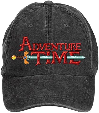 Housety Unisex Adventure Time Logo Adjustable Washed Hat Baseball Caps