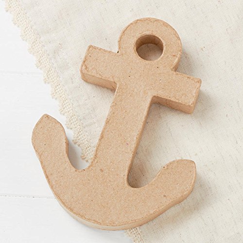 Factory Direct Craft Unfinished Paper Mache Anchors | 6 Anchors
