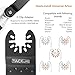 TACKLIFE Carbide Blade and Universal Oscillating Saw Blades Set including 4 Bimetal Blades and 4 adapters; Perfect for Cutting Wood, Nails, Metal and Plastic- AOSB1A
