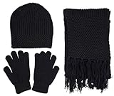Knitted Winter Set - Beanie, Gloves and Scarf - High Quality with Affordable Price!