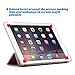 ULAK iPad Air 2 Case, Polka Dot Folio Slim Fit Smart Cover Case Colorful Clear Back Cover with Trifold Stand and Magnetic Auto Wake/Sleep Function for iPad Air 2 (Rose Gold)