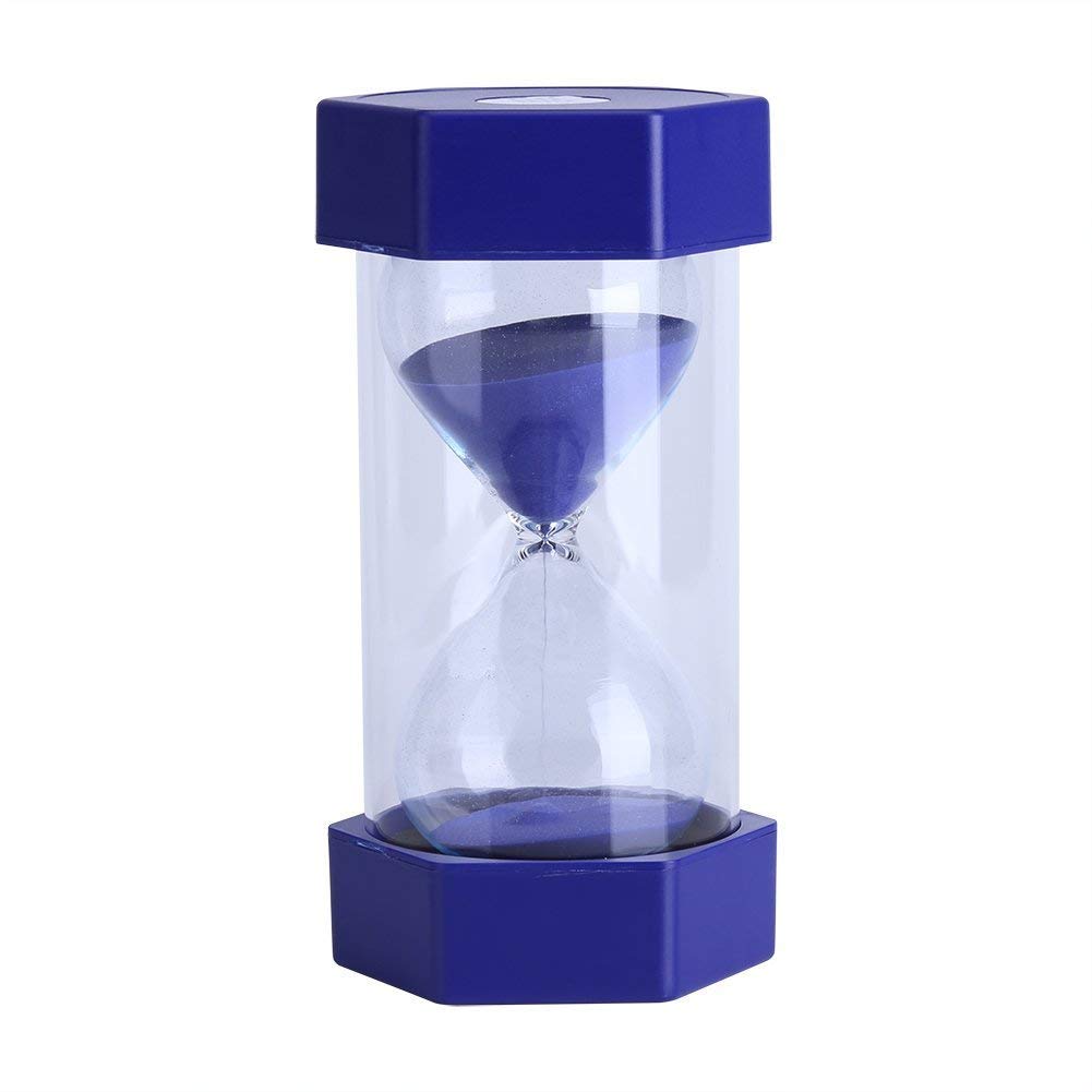Yosoo Hourglass Sand Timer Sand Hourglass Timer 3/10/20/30/60 Minutes Sand Timer Clock Time Management Set Home Office Decor Gift(60 Minutes Blue)