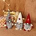 3 Pieces Christmas Gnome Mini Plush Handmade Santa Cloth Doll Snowman Xmas Figurines Toy Birthday Present for Home Christmas Holiday Decoration（Santa Gnome Plush）