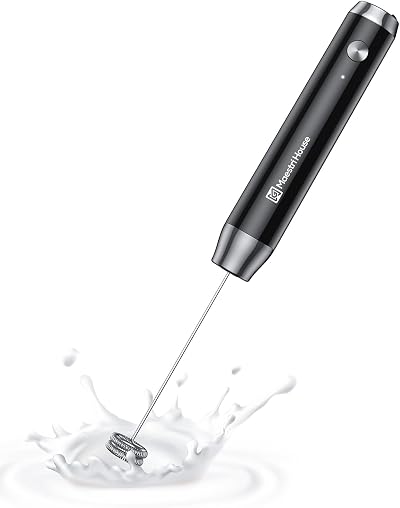 Maestri House Rechargeable Milk Frother USB-C 1200mAh Waterproof, Stainless