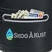 Skog Å Kust DrySak - Roll Top Waterproof Bag for Travel & Outdoors - 20L Black