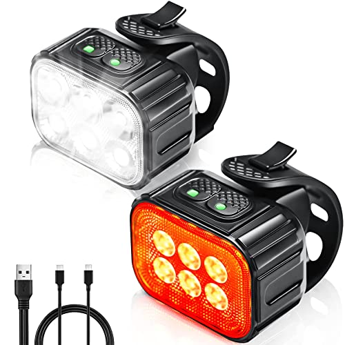 Hipeak Bike Lights for Night Riding, IP65
