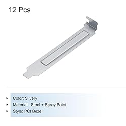 MECCANIXITY 12PCS Silvery PCI Slot Cover Dust