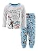 Dr. Seuss The Cat in The Hat Toddler Boys Long Sleeve 2 Piece Pajamas Set (2T, Grey/Blue)