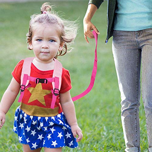 Toddler Backpack with Safety Harness Leash, 9.5" Butterfly Bag - Thumbnail 2