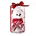 Valentines Day Love Candy Chocolate w Teddy Bear - Miniature I Love You Teddy Bear with Heart Milk Chocolate Gift Basket - Oh! Nuts