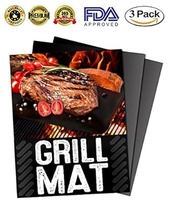 BBQ Grill Mat-100% Non-stick ,Easy To Wash,Reusable,Perfect for Cooking, Baking and for the Barbecue