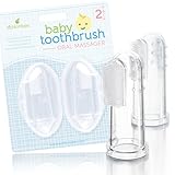 Baby Toothbrush Oral Massager (2 Pack) - Perfect During Teething, Gentle Infant Care Kit by Ashtonbee