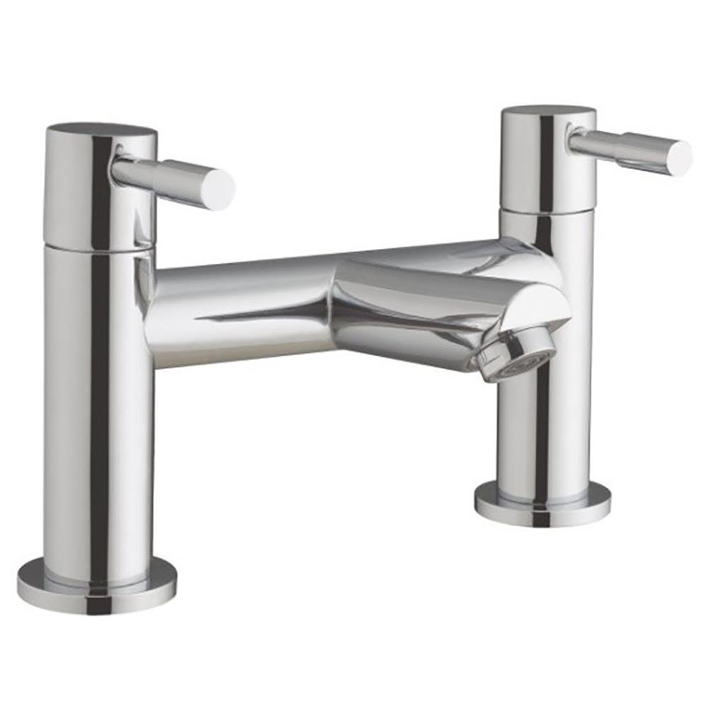 Chrome Bathroom Bath Filler Mixer Tap With Modern Peg Levers Lola 5