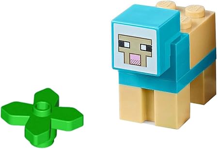 Amazon Lego Minecraftミニフィギュア Medium Azure羊動物 からセット ブロック おもちゃ