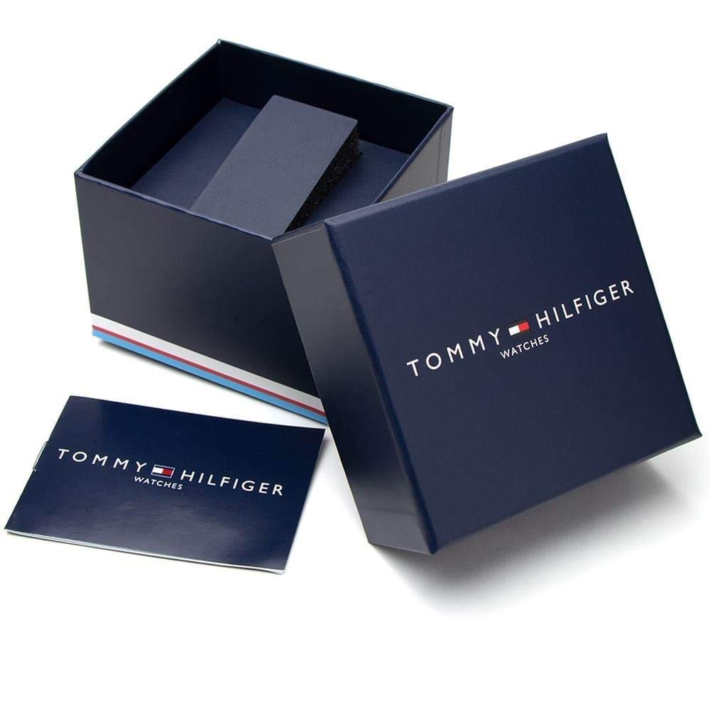 Tommy Hilfiger Multi Zifferblatt Quarz Uhr für Herren mit Blaues Edelstahlarmband - 1791560