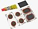 Lumintrail Bicycle Bike Tire Tube Repair Kit - 6 Rubber Patches + Sandpaper + Rubber Patch Cement, in Compact Portable Case (1 or Multiple Pack) (1 Pack)