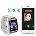 GZDL Bluetooth Smart Watch DZ09 Smartwatch Watch Phone Support SIM TF Card with Camera for Android iOS iPhone Samsung LG Phones White