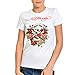 Ed Hardy Womens Love Dies Hard Graphic Tee Shirt - White - Small