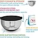 Premium Stainless Steel Mixing Bowls With Non Slip Bottom and Lids (Set of 4).Sizes 8, 5, 3, 1.5 For Healthy Meal. Nesting & Stackable. Monka