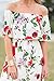 UMEKO Womens Floral Off The Shoulder Dresses Summer Casual Ruffle High Waist Slit Long Maxi Dress with Pockets