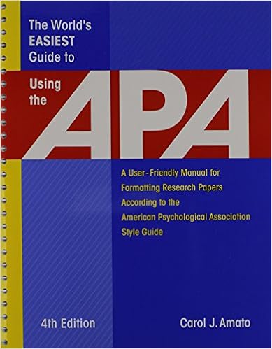 The World's Easiest Guide to Using the APA The World's Easiest Guide to Using the APA