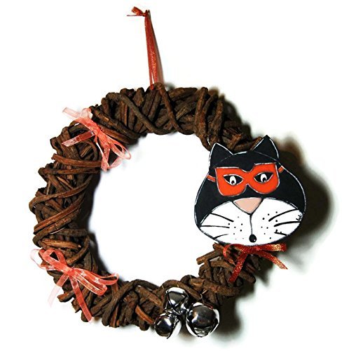 Couronne D Halloween Avec Chat Noir Couronne Avec Chat D Halloween Couronne D Halloween Avec Chat Deguise Amazon Fr Handmade