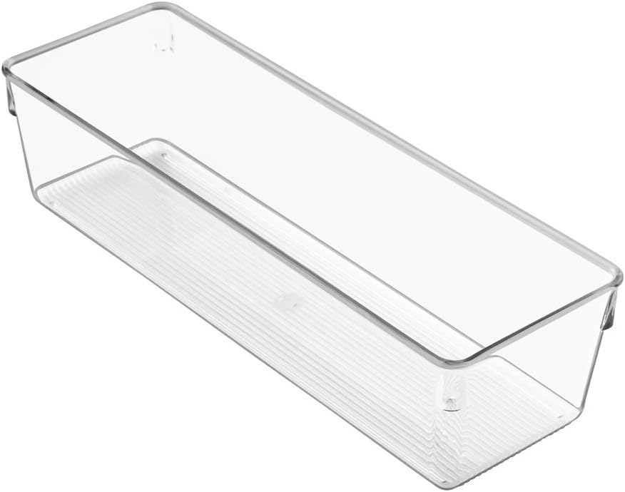 iDesign Linus Storage Tray, Plastic Organiser Tray, Drawer Organiser