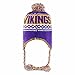 OTS NFL Minnesota Vikings Men's Abenaki Sherpa Knit Cap with Pom, Team Color, One Size