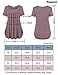 Nomorer Women's Scoop Neck Pleated Front Rolled Up Sides By Button Tops