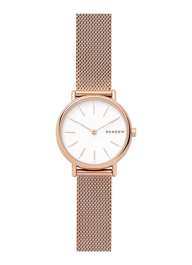 Skagen Watch for Women Signatur Lille, Two Hand Movement, 30 mm Rose Gold Stainless Steel Case with a Stainless Steel Mesh Strap, SKW2694 — image 1