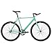 Critical Cycles Classic Fixed-Gear Single-Speed Bike with Pursuit Bullhorn Bars, 43cm/X-Small, Celeste
