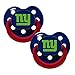 New York Giants Glow in Dark 2-Pack Baby Pacifier Set - NFL Infant Pacifiers