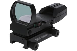 Truglo Dual-Color 34mm x 24mm Hunting Shooting Durable Lightweight Compact Parallax Free Waterproof Shock Resistant Adjustabl