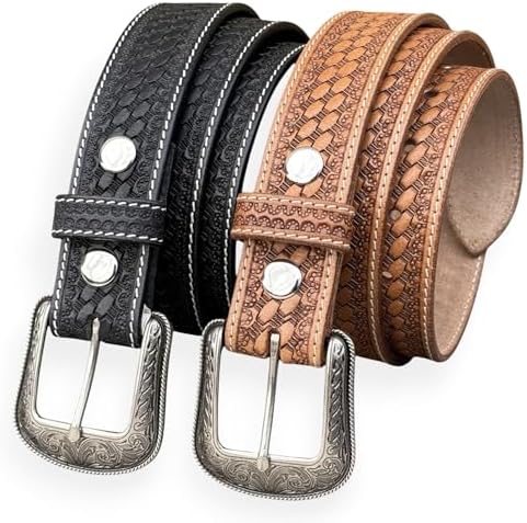 Dangerous Threads Black Studded Belt- 1 1/2