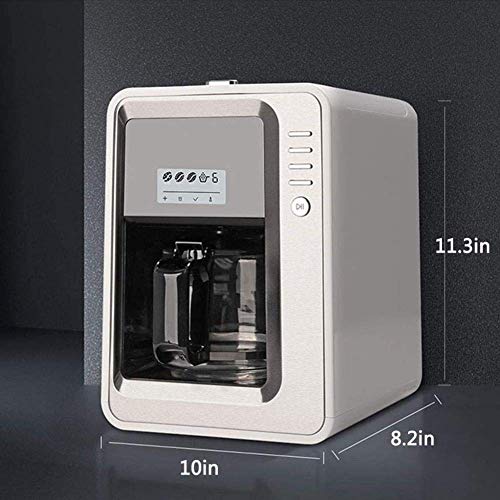 1yess Kaffeemaschine 5 Minuten Frisch gemahlene 3 Ebene der Konzentration Einstellbare Intelligente-Cup Kaffeebohnen… – Bild 8